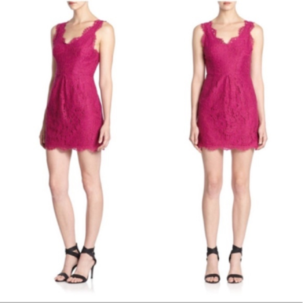 Joke Rori Lace Cocktail Mini Dress (Small)